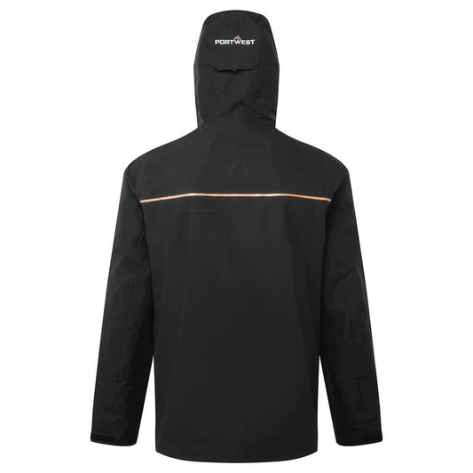 Portwest Klassieke Regenkleding Bescherming Tegen Alle Weersomstandigheden Regenjas S385 Shell zwart(BK)