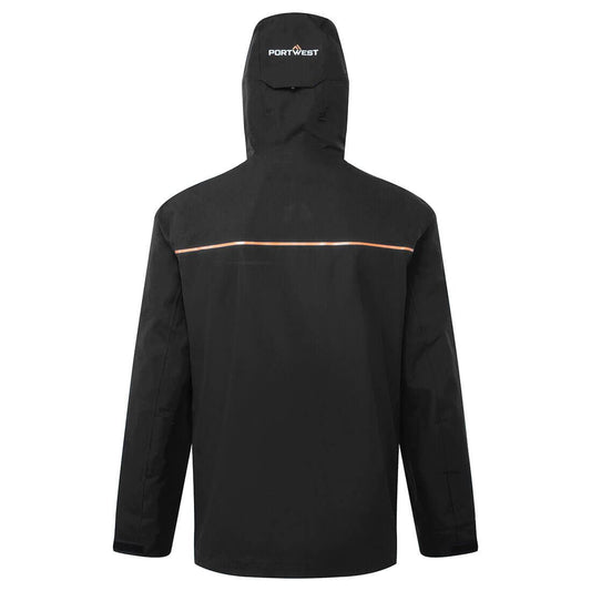 Portwest Klassieke Regenkleding Alle Weerstomstandigheden Regenjas S385 Shell zwart(BK)