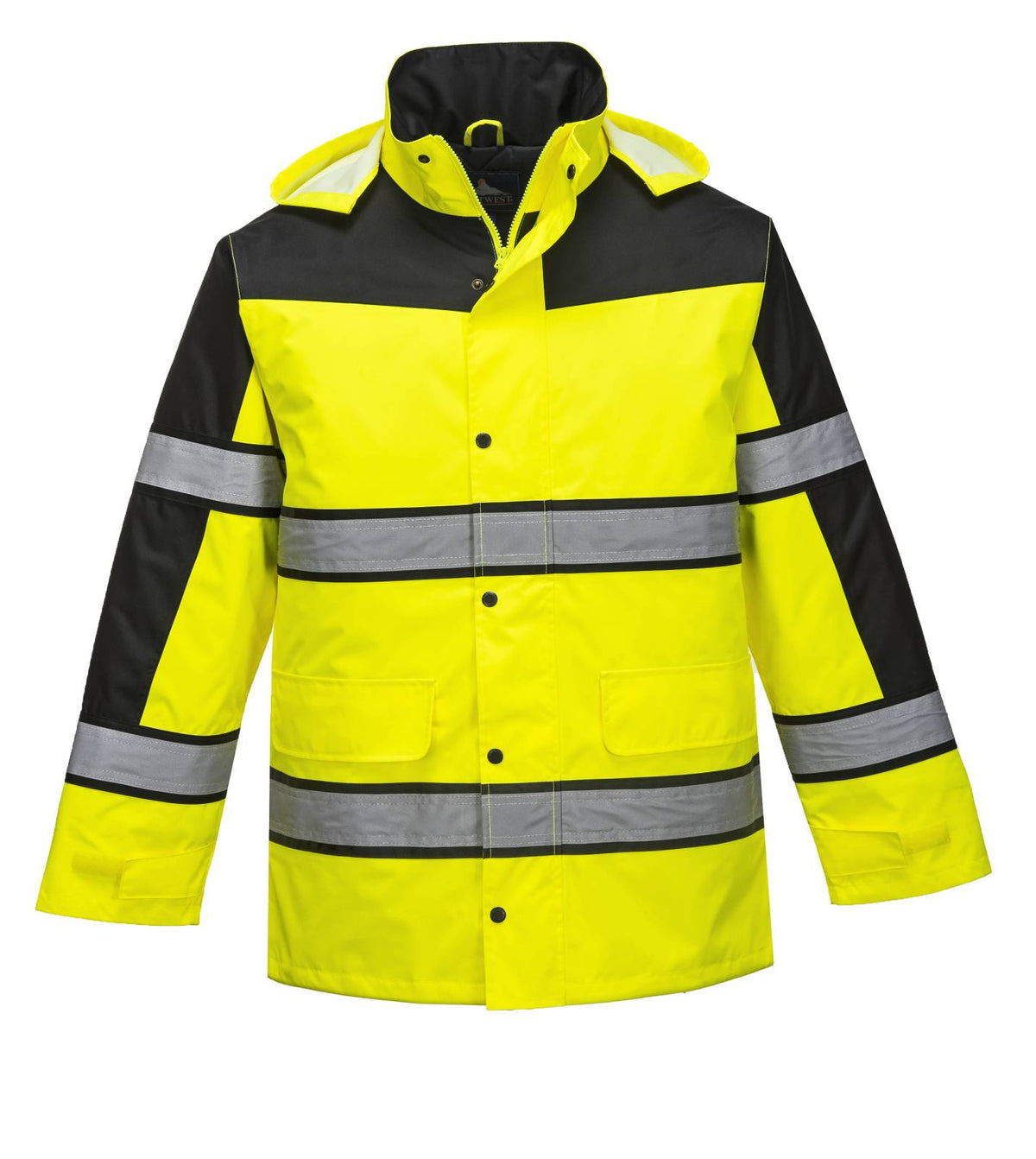 Portwest 300D Industrie Hi-Vis Hoge zichtbaarheid Jack S462 Klassiek Tweekleuren geel(YE)