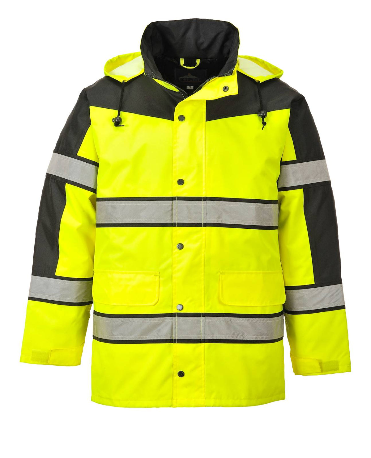 Portwest 300D Industrie Hi-Vis Hoge zichtbaarheid Jack S462 Klassiek Tweekleuren geel(YE)