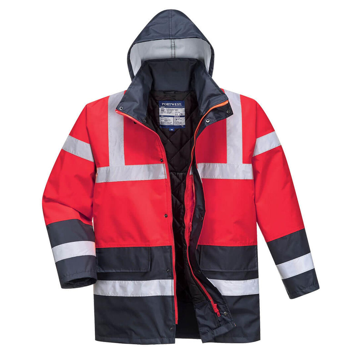 Portwest Jassen S466 rood-marineblauw(RN)