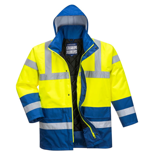 Portwest Jassen S466 geel-koningsblauw(YR)