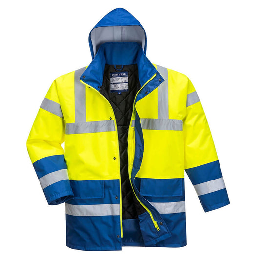 Portwest Jassen S466 geel-koningsblauw(YR)