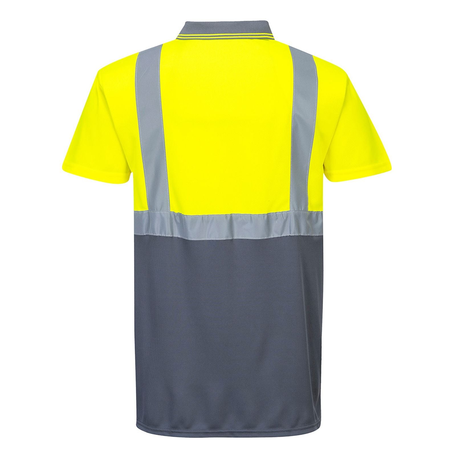 Portwest Poloshirts S479 HiVis UPF50+ UV geel-grijs(YG)