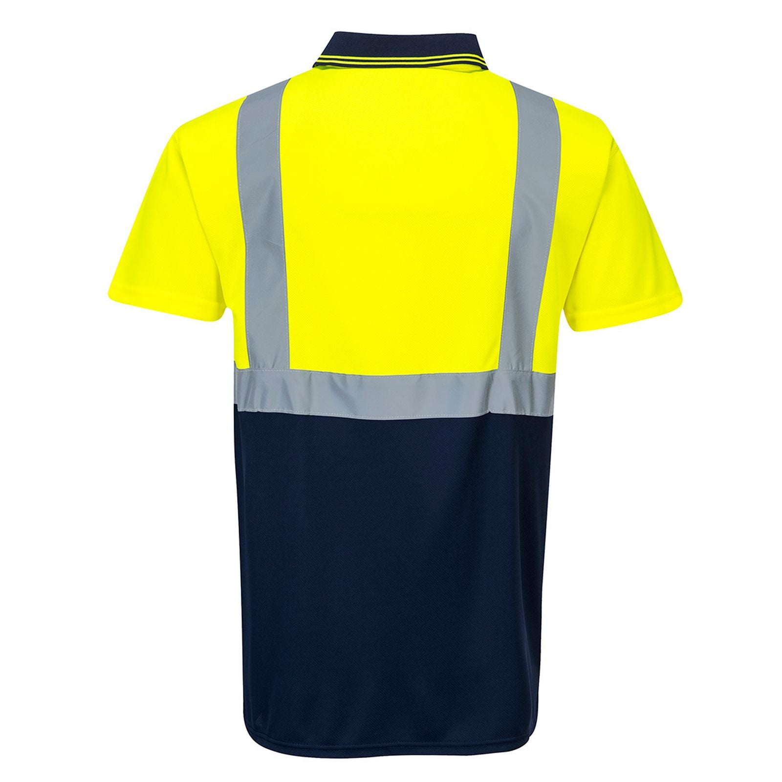 Portwest Poloshirts S479 HiVis UPF50+ UV geel-marineblauw(YN)