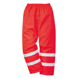 Portwest 300D Industrie Hi-Vis Hoge zichtbaarheid Verkeersbroek S480 Hi-Vis rood(RE)