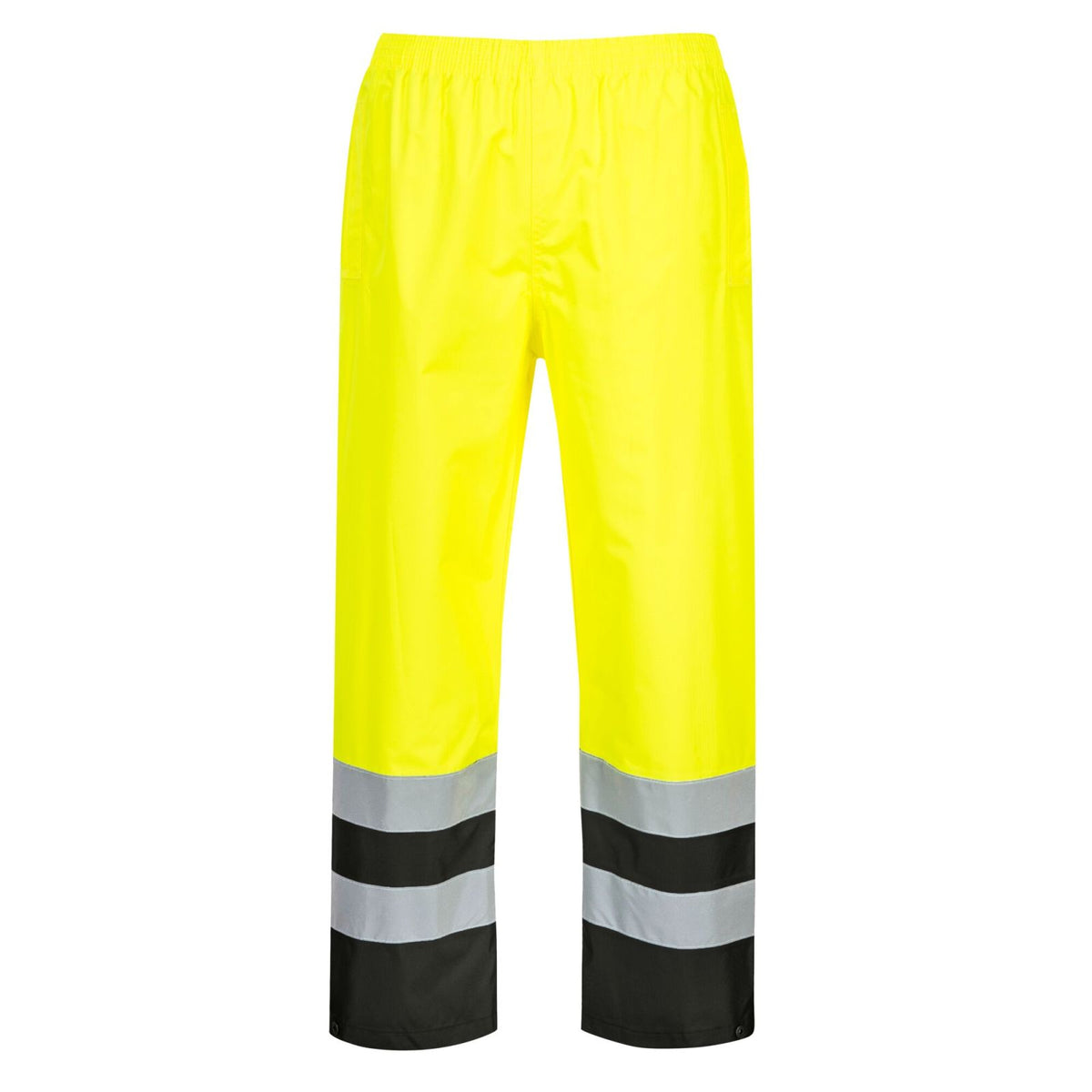 Portwest 300D Industrie Hi-Vis Hoge zichtbaarheid Broek S486 Hi-Vis Tweekleuren geel-zwart(YB)