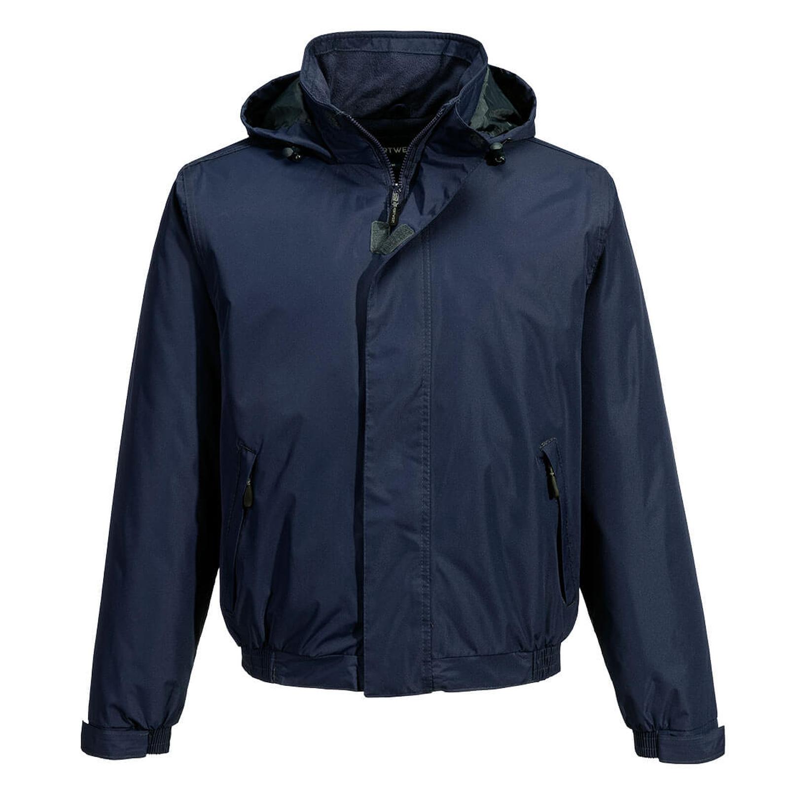 Portwest Klassieke Regenkleding Bescherming Alle Weersomstandigheden Bomberjack S503 Calais ademend waterdicht winddicht donker marineblauw(NV)