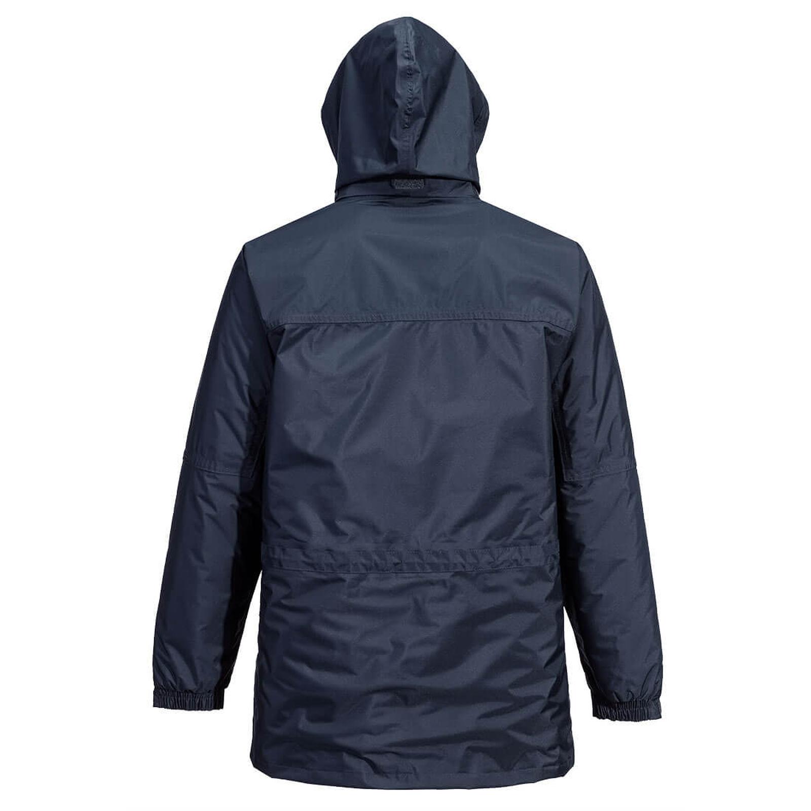 Portwest Gevoerde Regenkleding Bescherming Alle Weersomstandigheden Jack S523 Oban fleece gevoerd waterdicht donker marineblauw(NV)