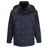 Portwest Klassieke Regenkleding Bescherming Tegen Alle Weersomstandigheden Jack S532 Orkney 3-in-1 ademend donker marineblauw(NV)