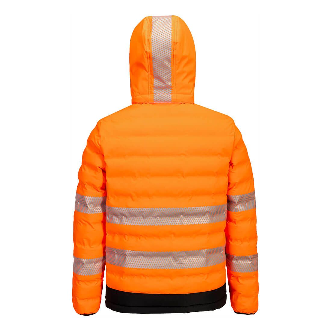 Portwest Jack S548 tunnel Hi-Vis Ultrasonisch verwarmd waterafstotend winddicht oranje-zwart(OB)