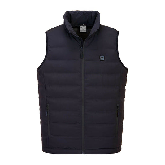 Portwest Gevoerde Regenkleding Alle Weersomstandigheden Bodywarmer S549 Ultrasonic Heating Tunnel jack donker marineblauw(NV)