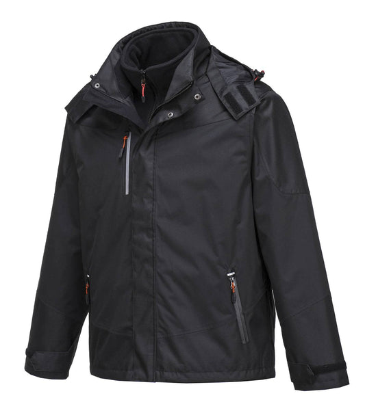 Portwest Jassen S553 Waterdicht Uitneembaar fleecevest zwart(BK)