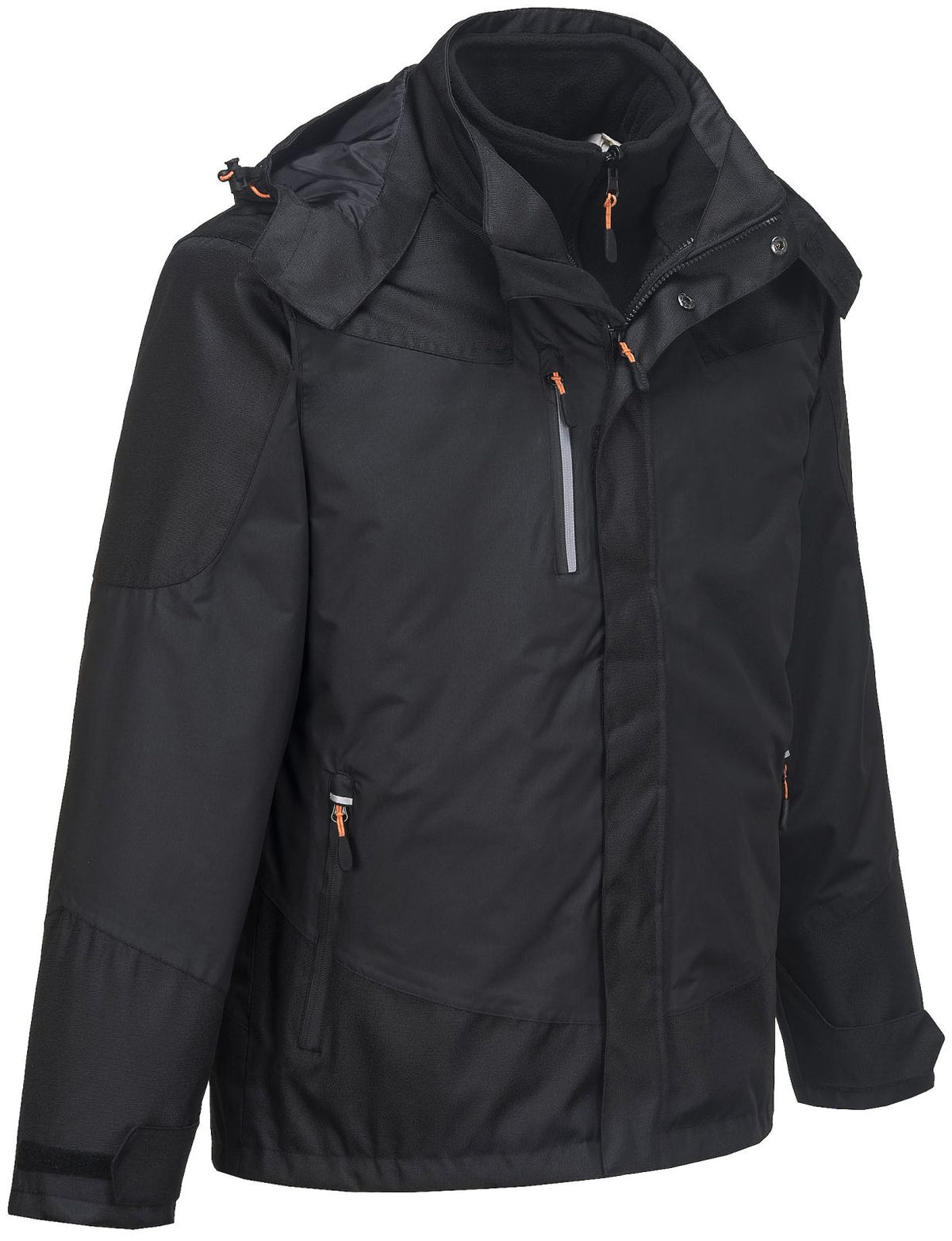 Portwest Jassen S553 Waterdicht Uitneembaar fleecevest zwart(BK)