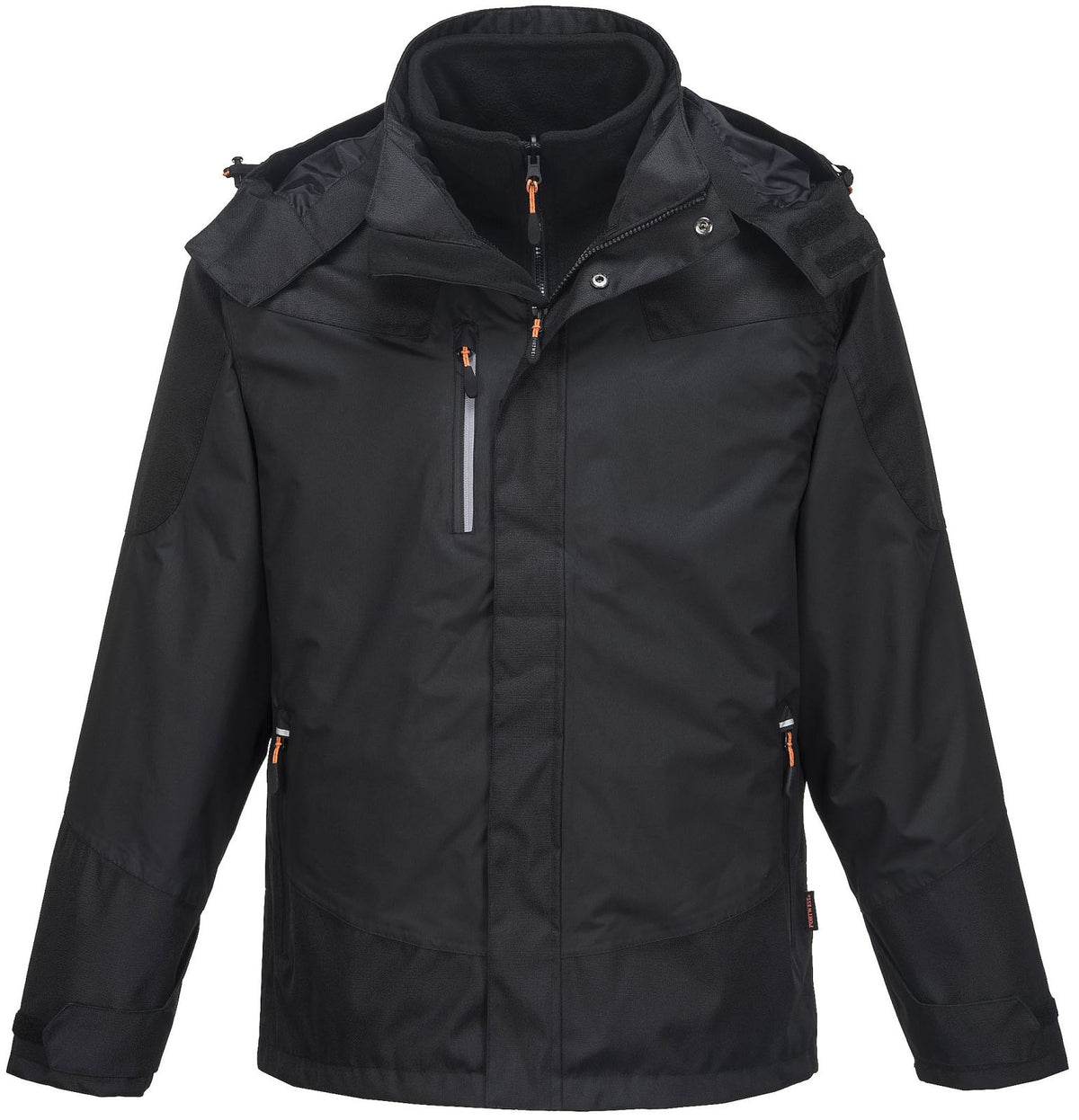 Portwest Jassen S553 Waterdicht Uitneembaar fleecevest zwart(BK)