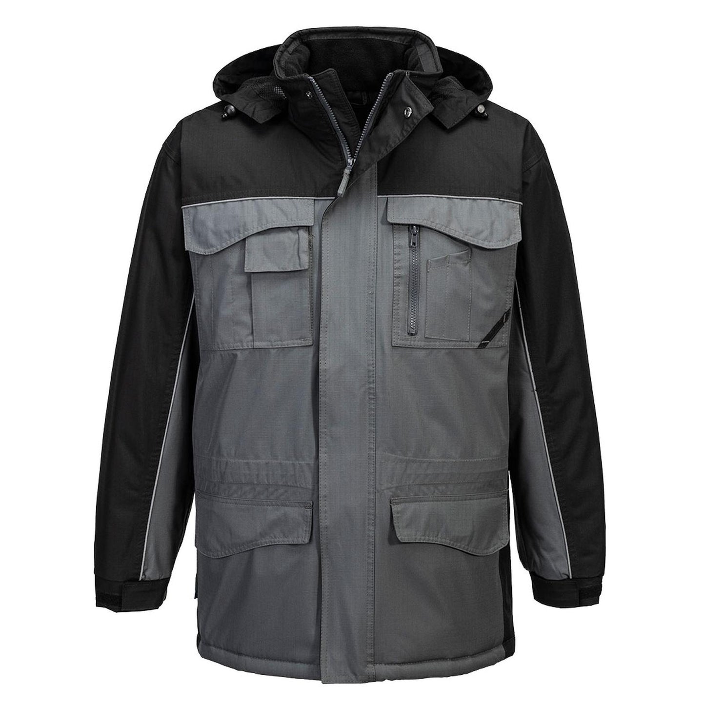 Portwest Jassen S562 Waterdicht zwart-grijs(BY)