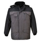 Portwest Jassen S562 Waterdicht zwart-grijs(BY)