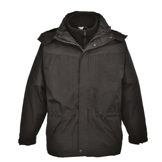 Portwest Jassen S570 Waterdicht Uitneembaar fleecevest zwart(BK)