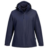 Portwest Dames regenkleding Alle Weersomstandigheden Jack S574 Dames 3-in-1 donker marineblauw(NV)