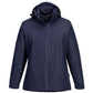 Portwest Dames regenkleding Bescherming Tegen Alle Weersomstandigheden Jack S574 Dames 3-in-1 donker marineblauw(NV)