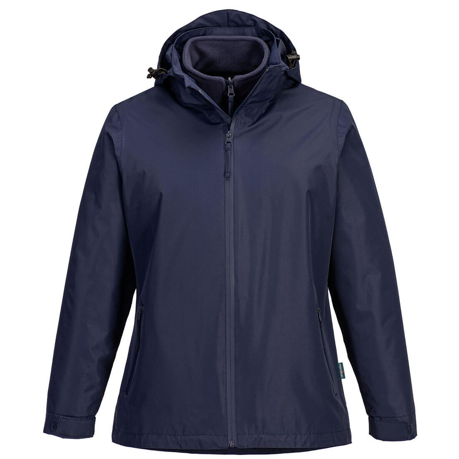 Portwest Dames regenkleding Bescherming Tegen Alle Weersomstandigheden Jack S574 Dames 3-in-1 donker marineblauw(NV)