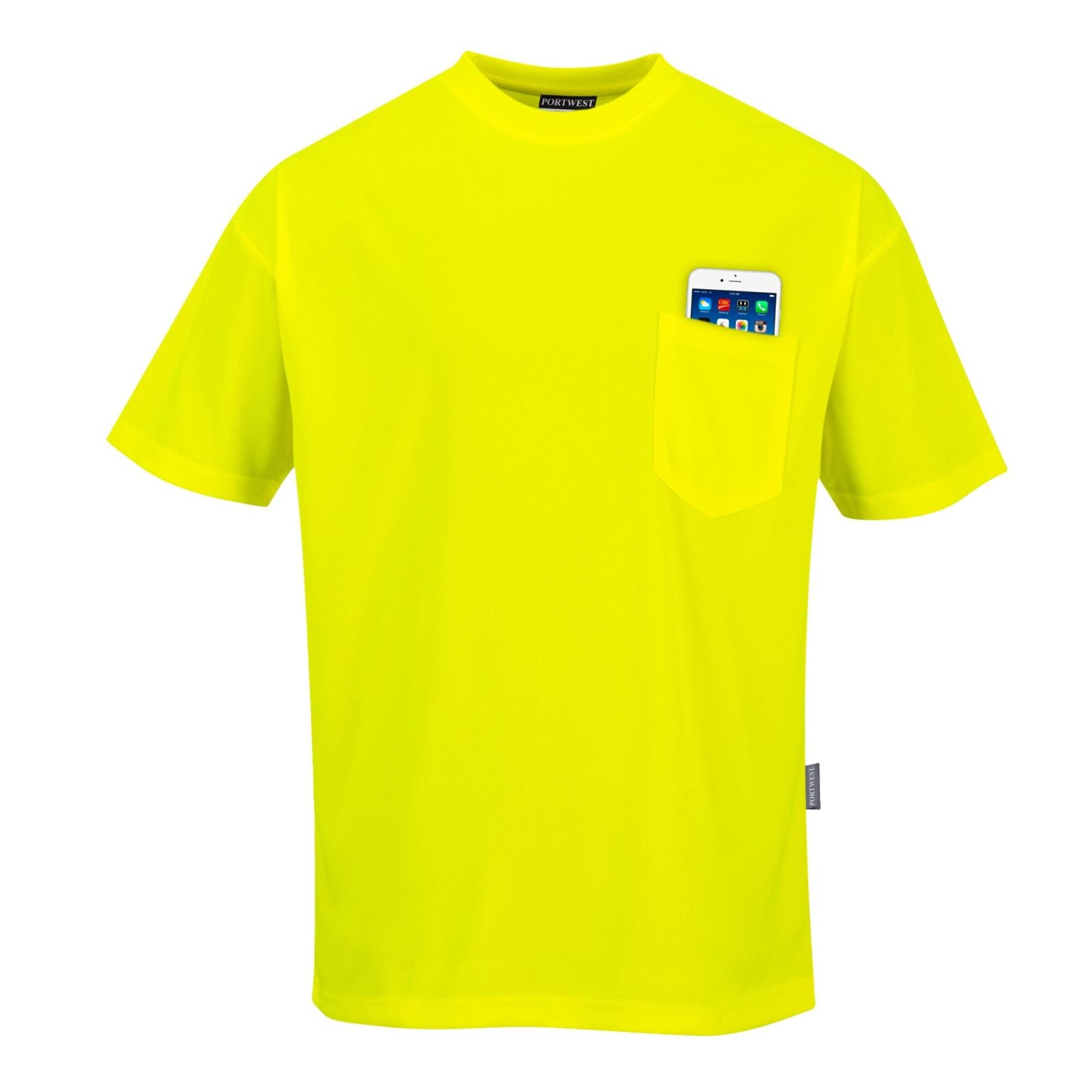 Portwest Day-Viz Werkkleding T-shirt S578 Day-vis korte mouw geel(YE)