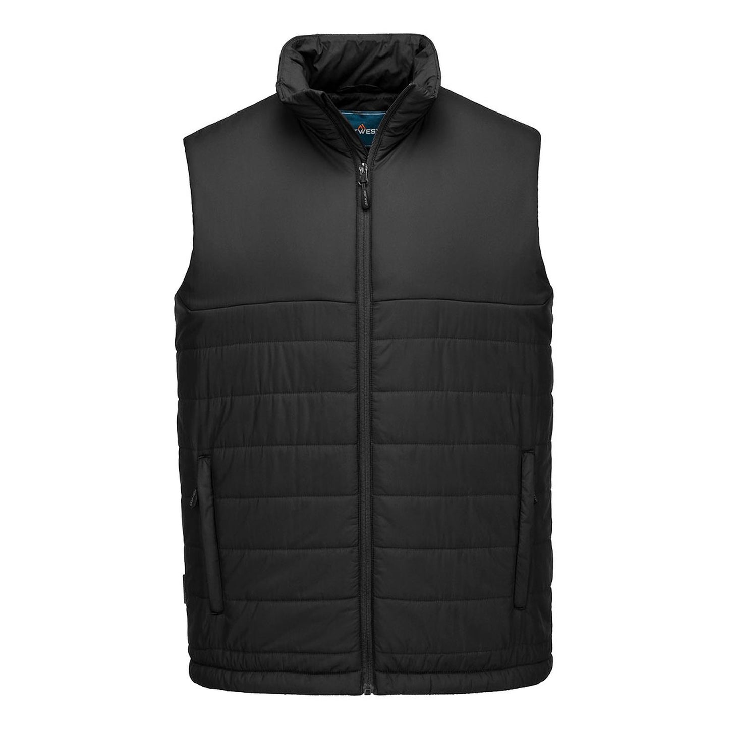 Portwest Klassieke Regenkleding Bescherming Tegen Alle Weersomstandigheden Gilet S606 professioneel gevoerd baffle zwart(BK)