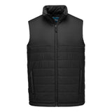 Portwest Klassieke Regenkleding Bescherming Tegen Alle Weersomstandigheden Gilet S606 professioneel gevoerd baffle zwart(BK)