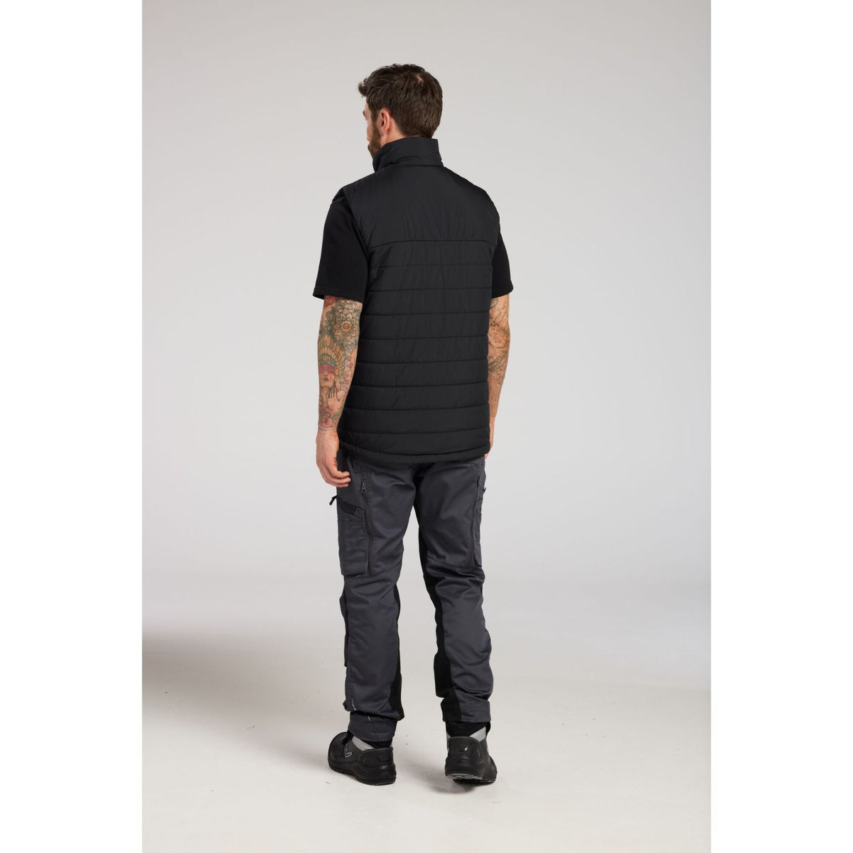 Portwest Klassieke Regenkleding Bescherming Tegen Alle Weersomstandigheden Gilet S606 professioneel gevoerd baffle zwart(BK)