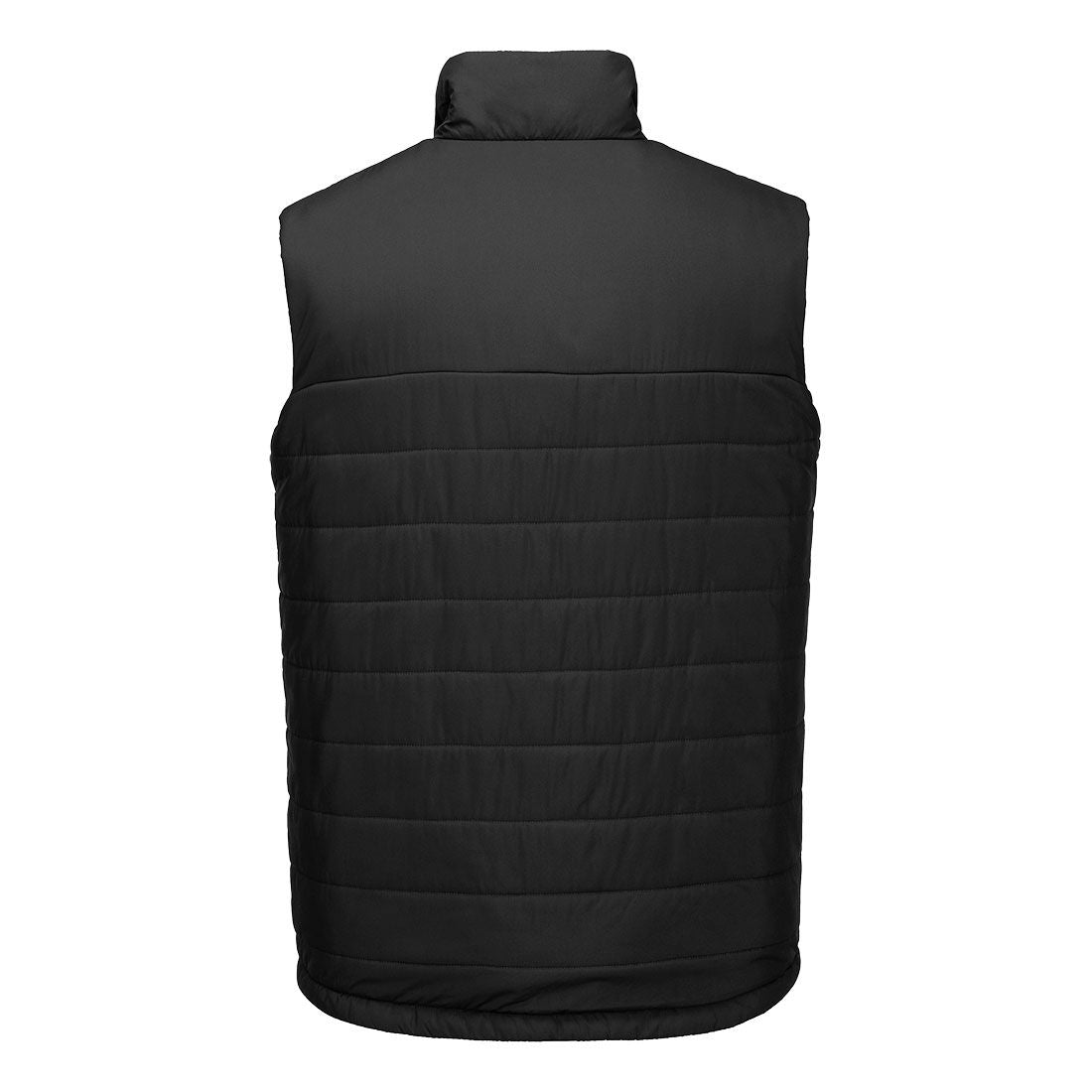 Portwest Klassieke Regenkleding Alle Weersomstandigheden Gilet S606 professioneel gevoerd baffle zwart(BK)