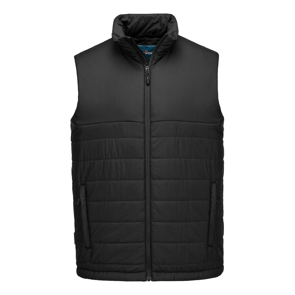 Portwest Klassieke Regenkleding Bescherming Tegen Alle Weersomstandigheden Gilet S606 professioneel gevoerd baffle zwart(BK)