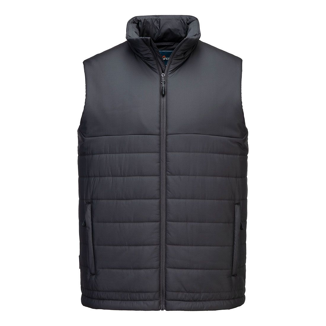 Portwest Klassieke Regenkleding Alle Weersomstandigheden Gilet S606 professioneel gevoerd baffle metaalgrijs(MG)