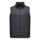 Portwest Klassieke Regenkleding Bescherming Tegen Alle Weersomstandigheden Gilet S606 professioneel gevoerd baffle metaalgrijs(MG)