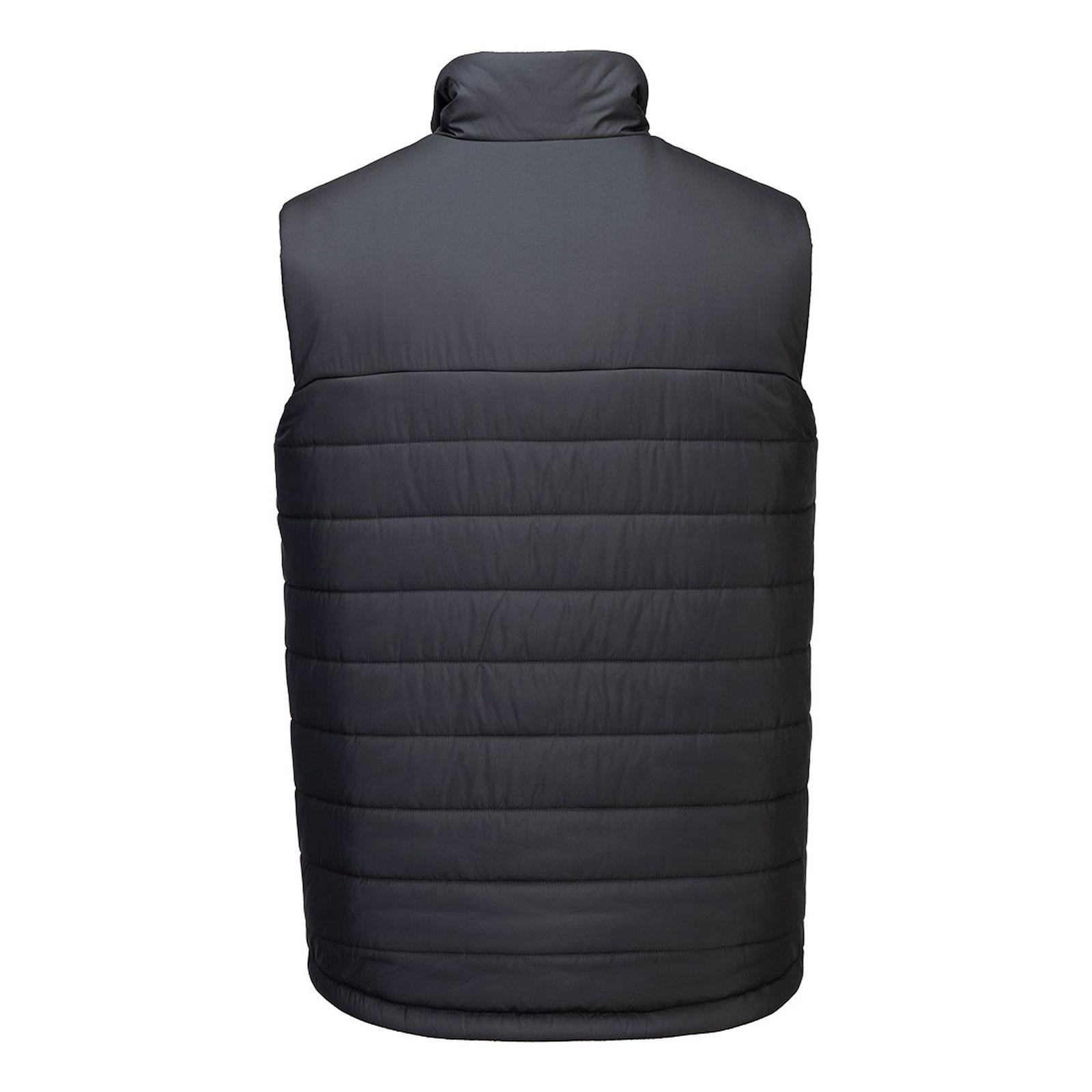 Portwest Klassieke Regenkleding Bescherming Tegen Alle Weersomstandigheden Gilet S606 professioneel gevoerd baffle metaalgrijs(MG)