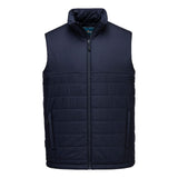 Portwest Klassieke Regenkleding Bescherming Tegen Alle Weersomstandigheden Gilet S606 professioneel gevoerd baffle donker marineblauw(NV)