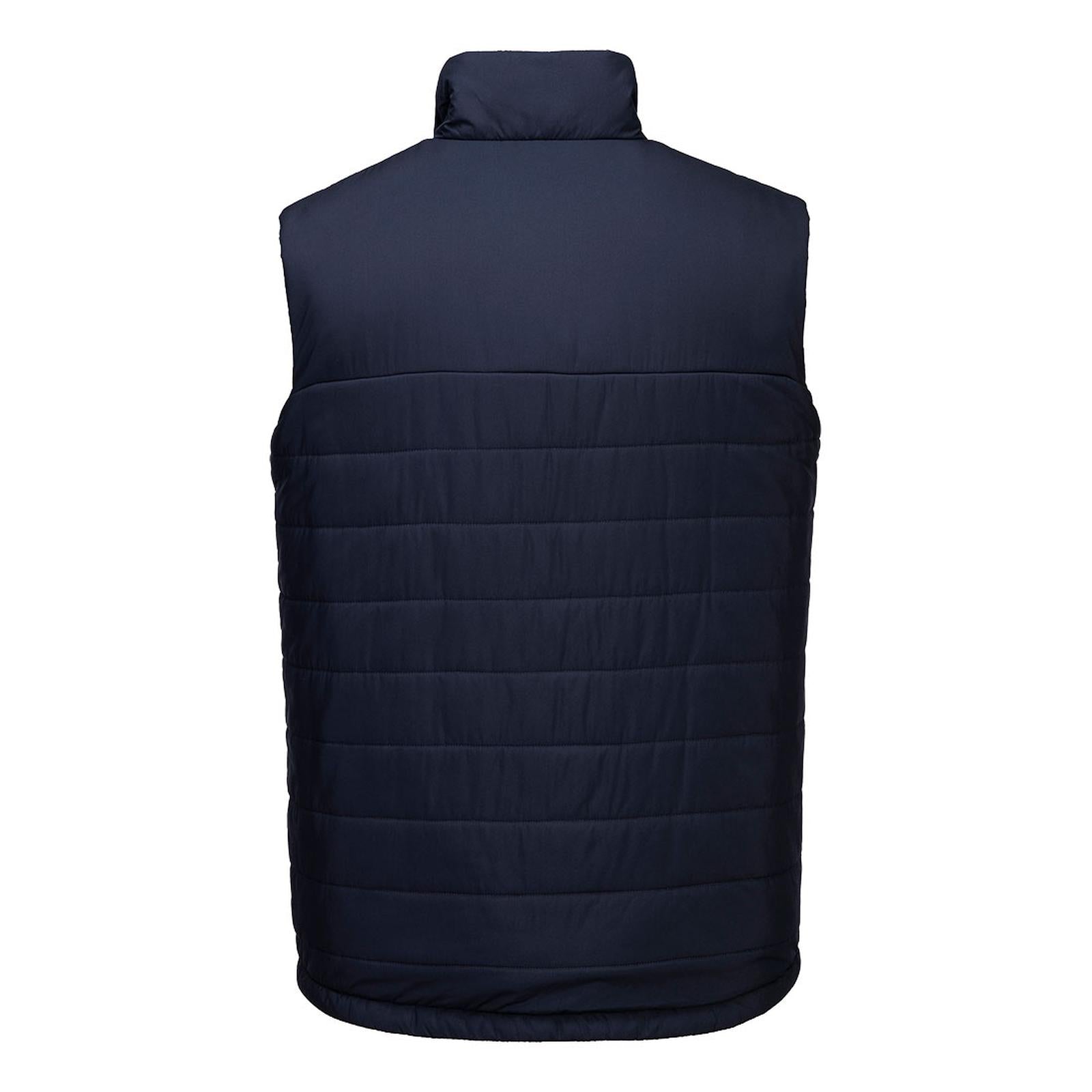 Portwest Klassieke Regenkleding Bescherming Tegen Alle Weersomstandigheden Gilet S606 professioneel gevoerd baffle donker marineblauw(NV)