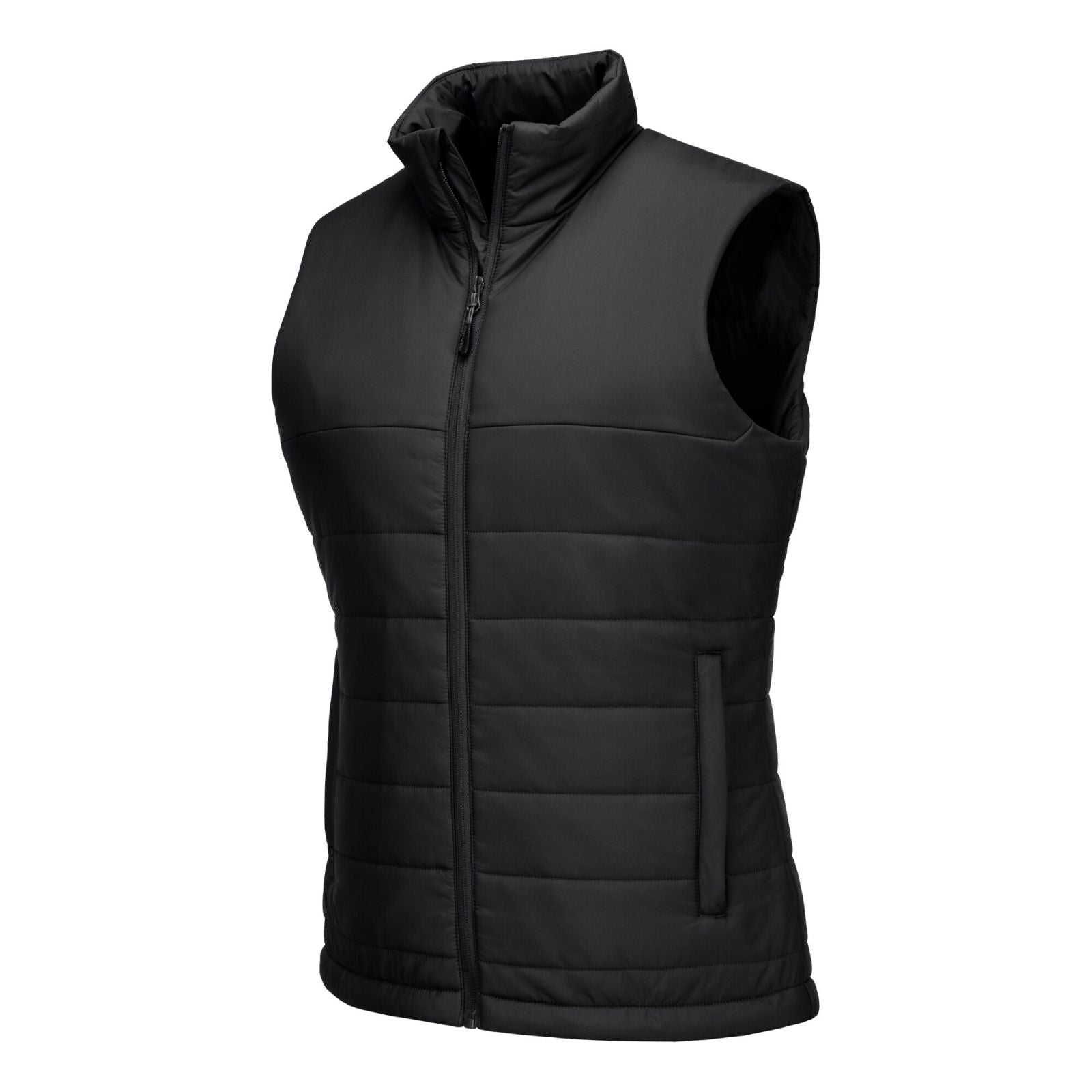 Portwest Dames regenkleding Alle Weersomstandigheden Gilet S607 professioneel dames gevoerd baffle zwart(BK)