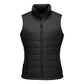 Portwest Dames regenkleding Alle Weersomstandigheden Gilet S607 professioneel dames gevoerd baffle zwart(BK)