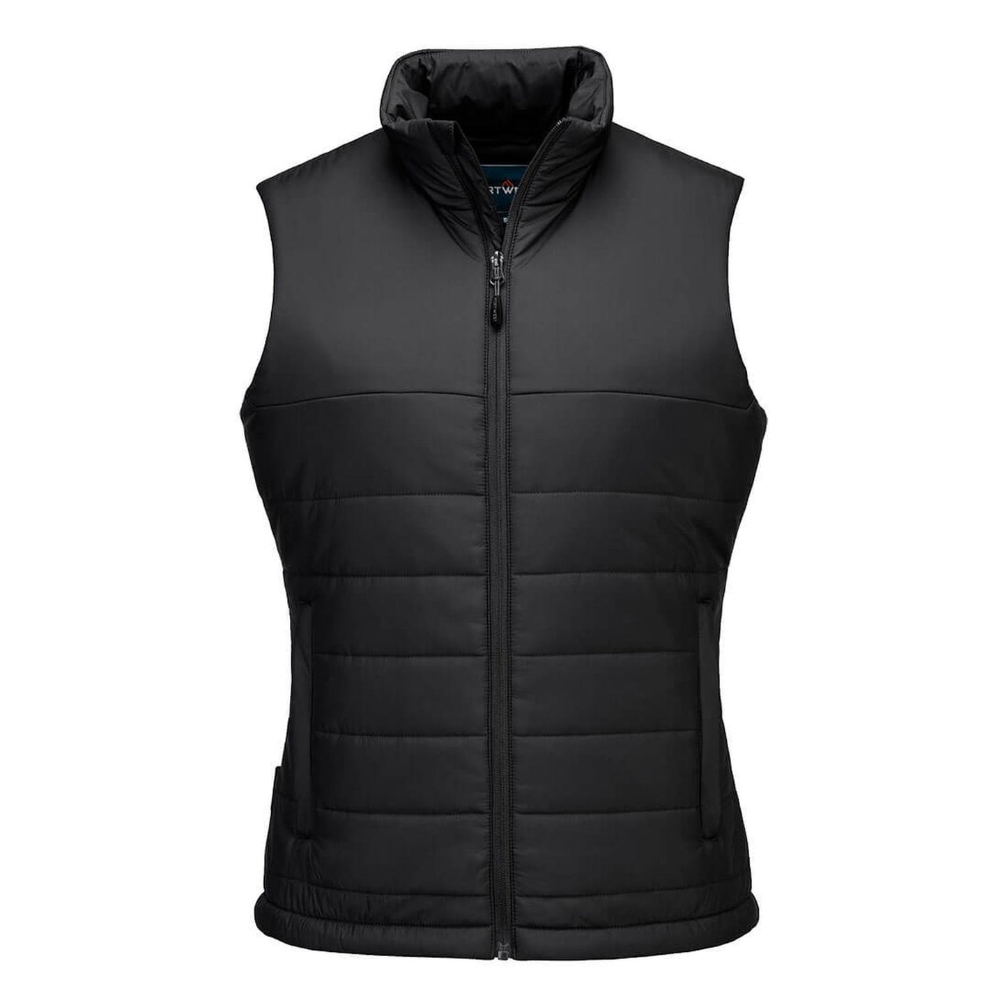 Portwest Dames regenkleding Bescherming Tegen Alle Weersomstandigheden Gilet S607 professioneel dames gevoerd baffle zwart(BK)