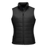 Portwest Dames regenkleding Bescherming Tegen Alle Weersomstandigheden Gilet S607 professioneel dames gevoerd baffle zwart(BK)