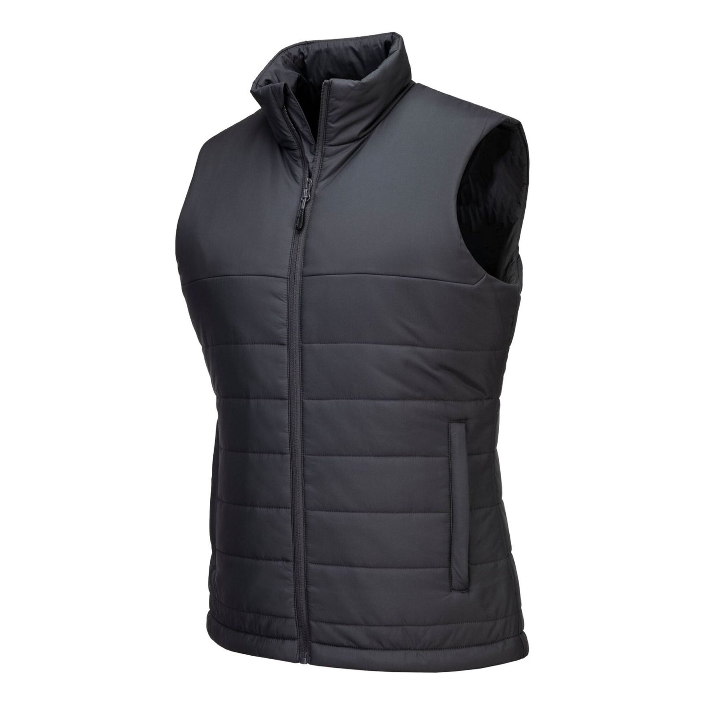 Portwest Dames regenkleding Bescherming Tegen Alle Weersomstandigheden Gilet S607 professioneel dames gevoerd baffle metaalgrijs(MG)
