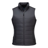 Portwest Dames regenkleding Alle Weersomstandigheden Gilet S607 professioneel dames gevoerd baffle metaalgrijs(MG)