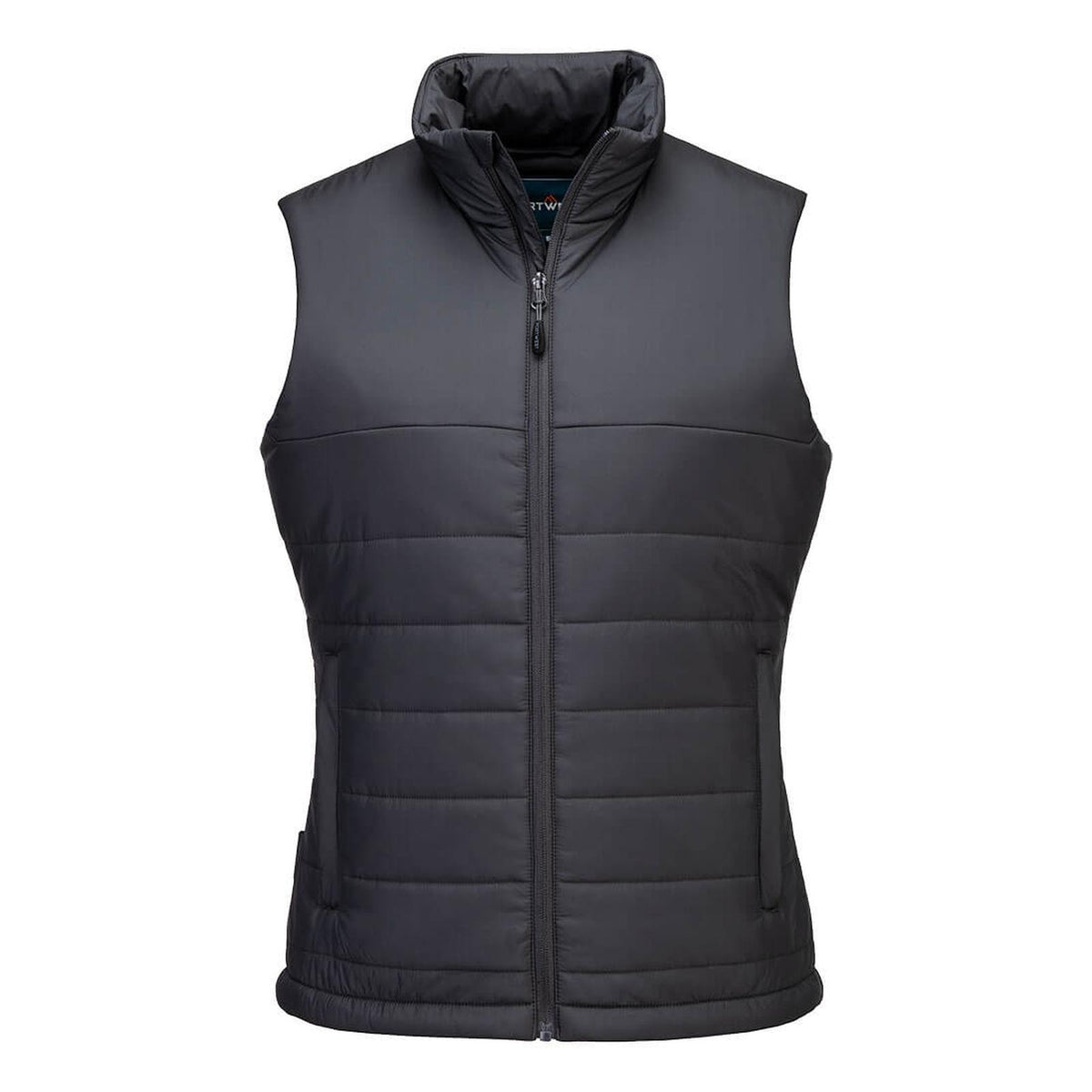 Portwest Dames regenkleding Bescherming Tegen Alle Weersomstandigheden Gilet S607 professioneel dames gevoerd baffle metaalgrijs(MG)