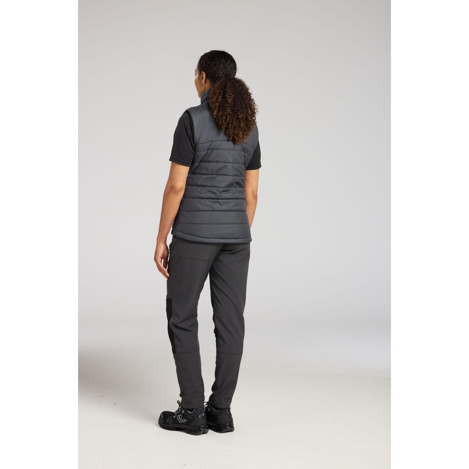 Portwest Dames regenkleding Alle Weersomstandigheden Gilet S607 professioneel dames gevoerd baffle metaalgrijs(MG)