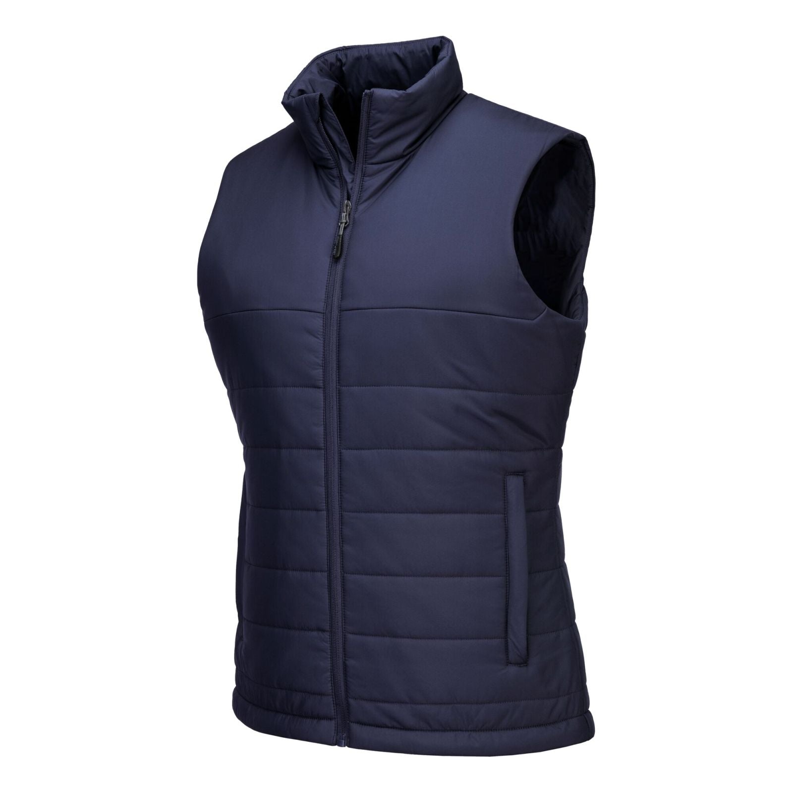 Portwest Dames regenkleding Alle Weersomstandigheden Gilet S607 professioneel dames gevoerd baffle marineblauw(NV)