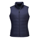 Portwest Dames regenkleding Alle Weersomstandigheden Gilet S607 professioneel dames gevoerd baffle donker marineblauw(NV)