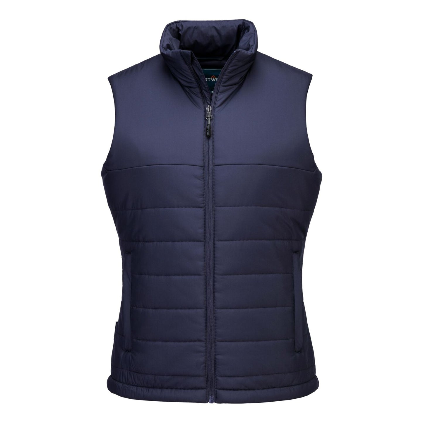 Portwest Dames regenkleding Alle Weersomstandigheden Gilet S607 professioneel dames gevoerd baffle marineblauw(NV)
