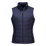 Portwest Dames regenkleding Alle Weersomstandigheden Gilet S607 professioneel dames gevoerd baffle marineblauw(NV)