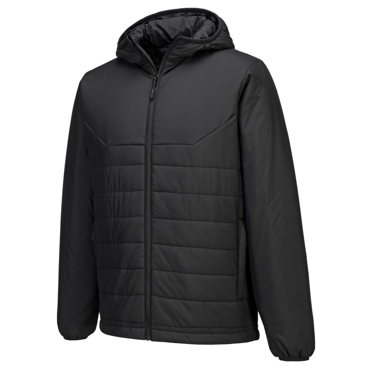 Portwest Klassieke Regenkleding Bescherming Tegen Alle Weersomstandigheden Jassen S608 professioneel capuchon gevoerd baffle zwart(BK)
