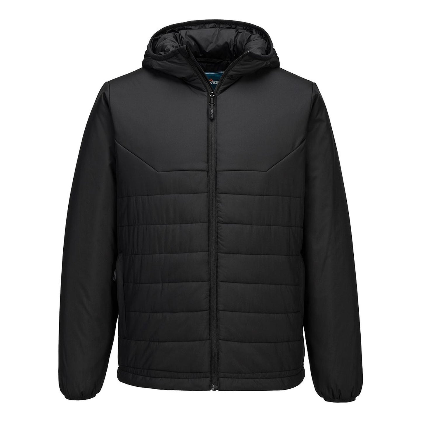 Portwest Klassieke Regenkleding Bescherming Tegen Alle Weersomstandigheden Jassen S608 professioneel capuchon gevoerd baffle zwart(BK)